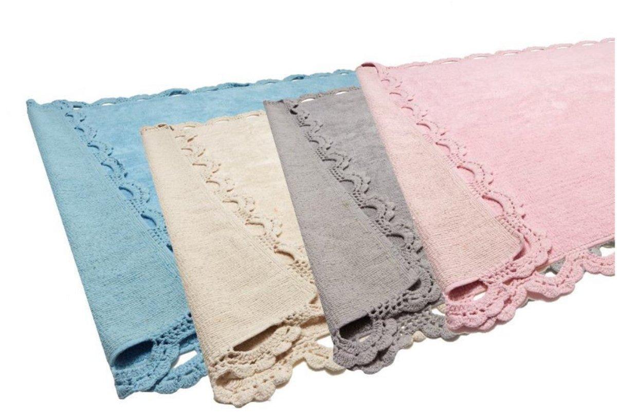 Alfombra Dormitorio Bebé Algodón 100% Lavable Versalles Aratextil Rosa - Nanetes #